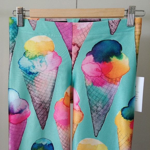 Nuvango Ice Cream Print Leggings by Ninola Size Medium - Picture 7 of 16